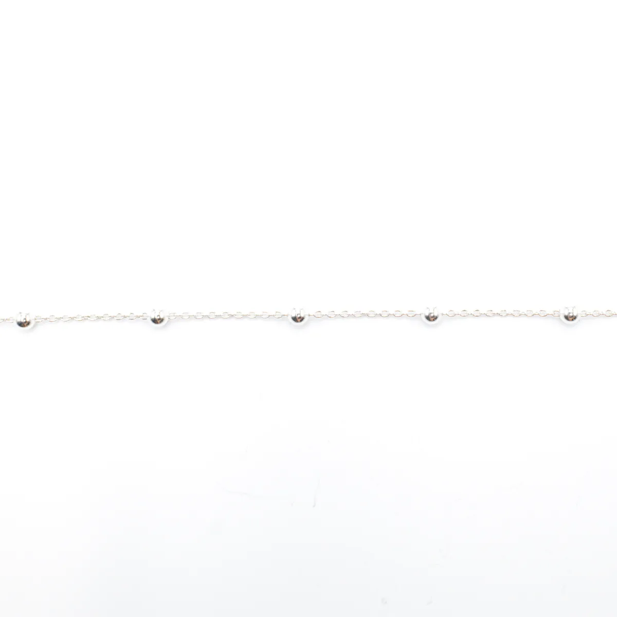 Bratara de picior cu bilute 4mm Argint