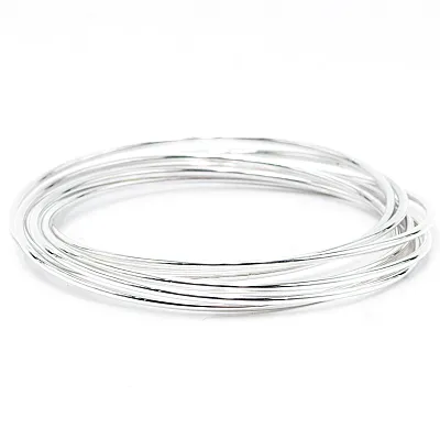 Bratara fixa rotunda 2*7mm Argint - 2