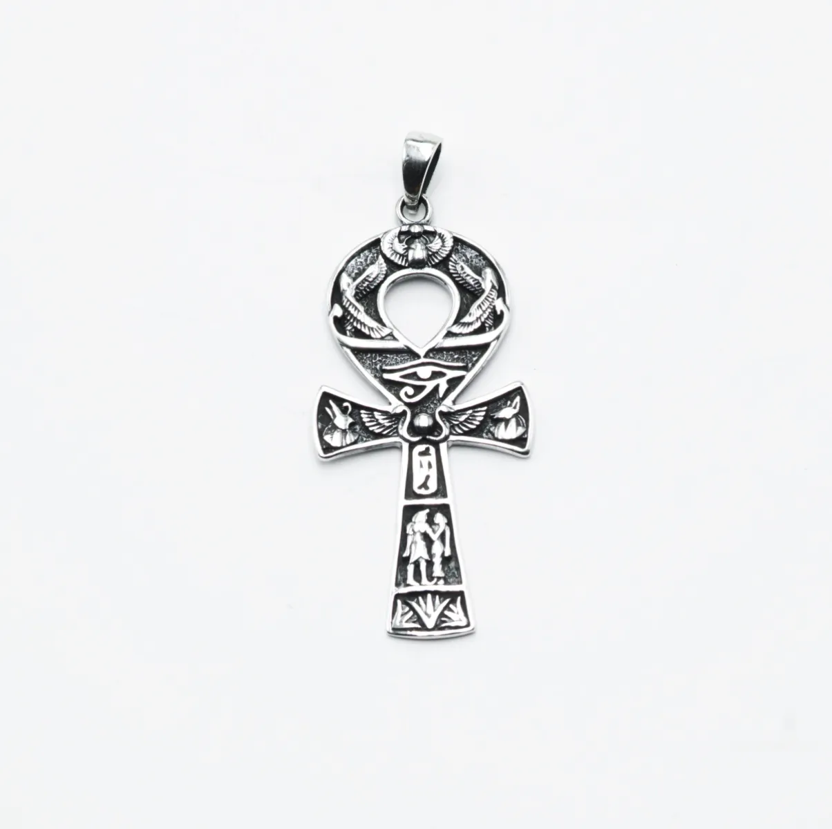 Pandantiv cruce Ankh simboluri Argint