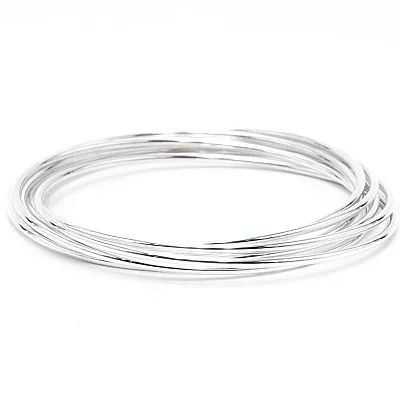 Bratara fixa rotunda 2*7mm Argint - 3