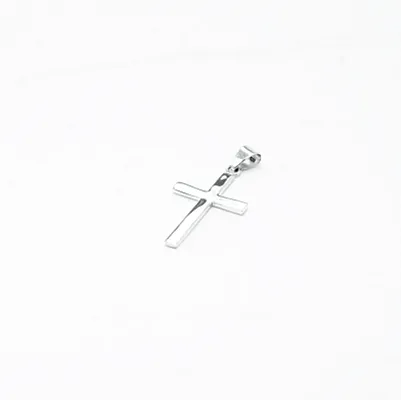 Pandantiv cruce simpla 19*30mm Argint - 2