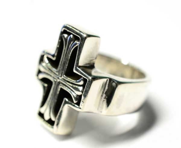 Inel cruce celtica lunga Argint