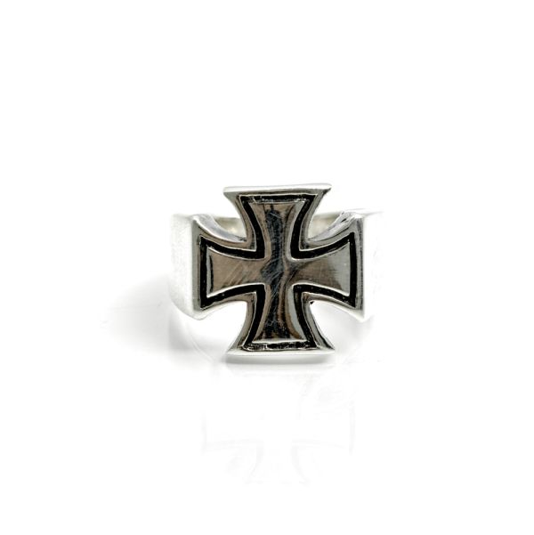 Inel cruce malteza Argint
