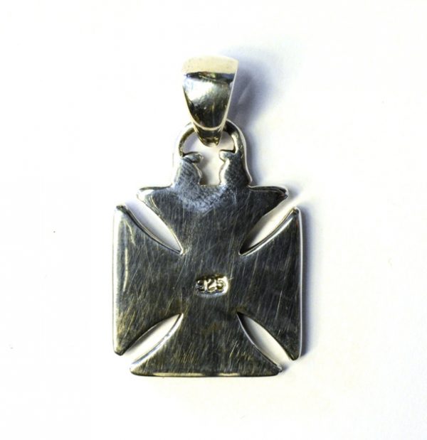 Pandantiv cruce gotica simboluri Argint
