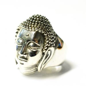 Inel simbol cap Buddha Argint
