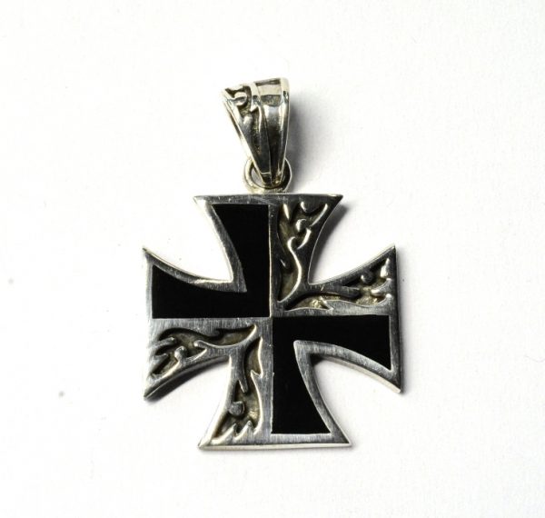 Pandantiv cruce malteza m Argint