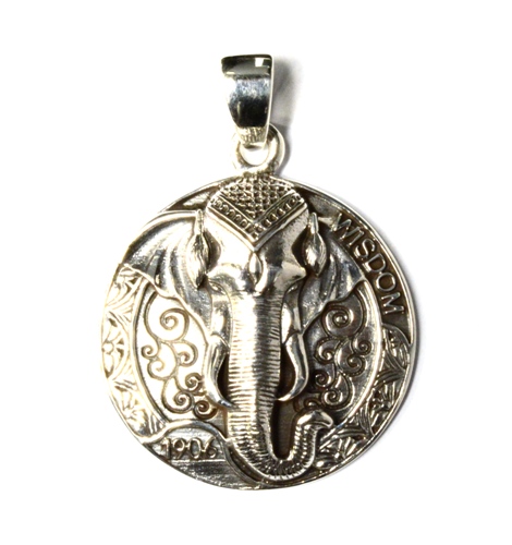 Pandantiv rotund elefant Argint