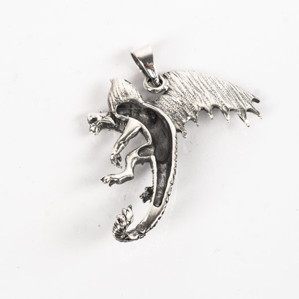 Pandantiv dragon in zbor Argint