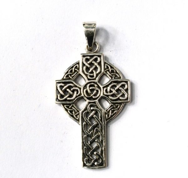 Pandantiv cruce irlandeza Argint