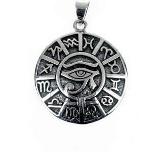 Pandantiv ochiul lui horus zodiac Argint