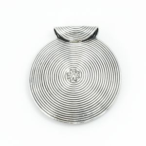 Pandantiv rotund model spirala 5cm Argint