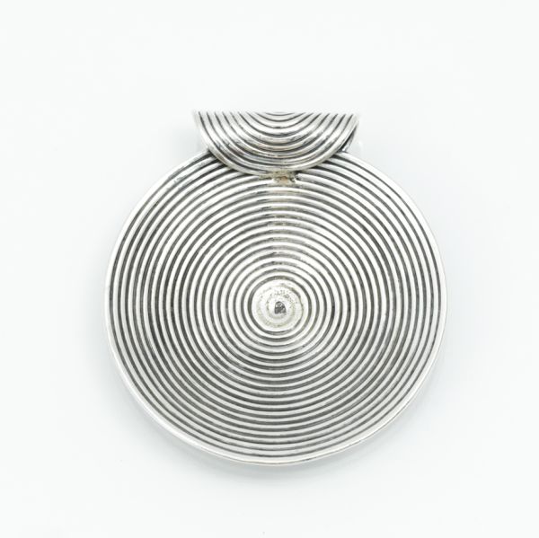 Pandantiv rotund model spirala 5cm Argint