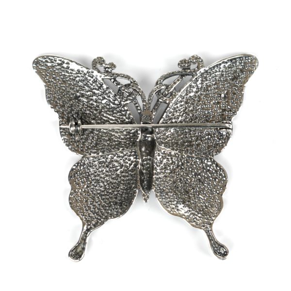 Brosa model fluture xxl Argint