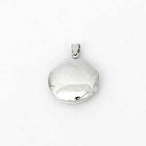 Pandantiv caseta poze rotunda plata Argint
