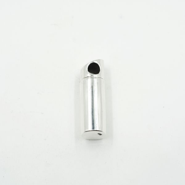 Pandantiv caseta cilindrica simpla tesita Argint